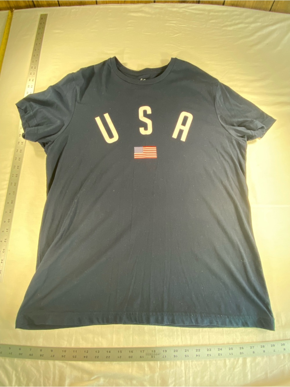 Navy Blue City Streets Men’s Large USA short sleeve T Shirt